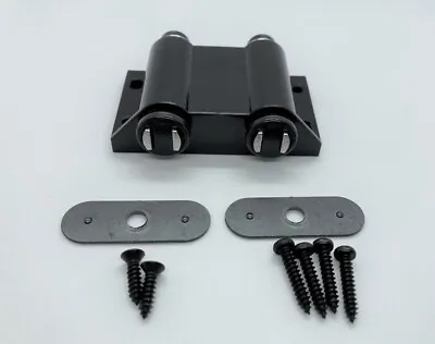 Double Magnetic Push Latch Cabinet Catch Touch To Open - Black (2 Pack) • $9.95