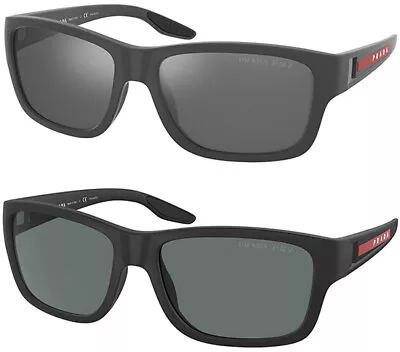 Prada Linea Rossa Polarized Men's Rubberized Rectangle Sport - PS01WS - Italy • $89.99