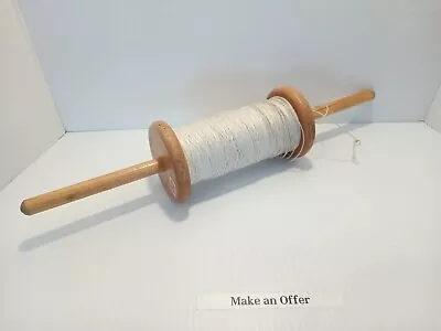 Vintage 15  Wood Kite String Winder Spool Holder Spindle Reel. • $12