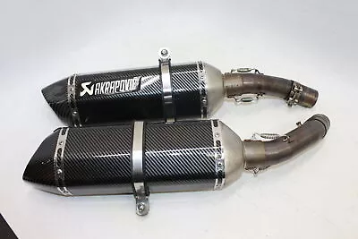 2006 Yamaha Yzf R1 Exhaust Pipe Muffler Slip On Can Silencer Pair Carbon • $337.50