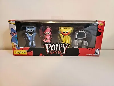 Poppy Playtime Official Collectable Figure 4-Pack Brand New Huggy Wuggy Phatmojo • £16.99