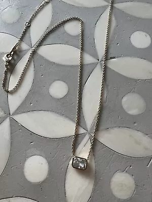 $18 • Buy Nadri Emerald Cut Cz Pendant Necklace