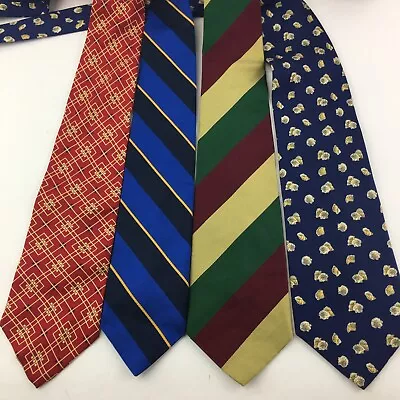 Lot Of 4 J Crew & Banana Republic 100% Silk Ties • $29