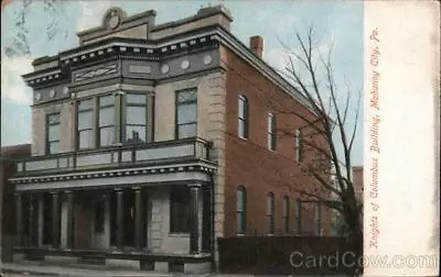 1908 Mahanoy CityPA Knights Of Columbus Building Schuylkill County Postcard • $9.99