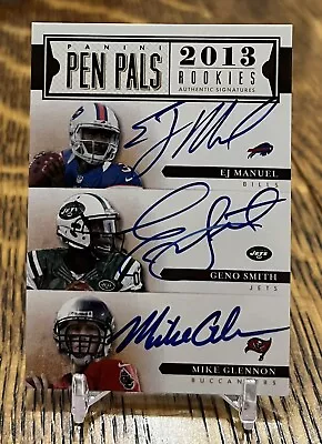 EJ Manuel Geno Smith Glennon Jones Nassib Barkley 2013 Elite Pen Pals Rookie QBs • $49.99