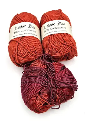 2X Debbie Bliss Baby Cashmerino Extra Fine Merino Wool & Cashmere SIENNA 340067+ • $14.39