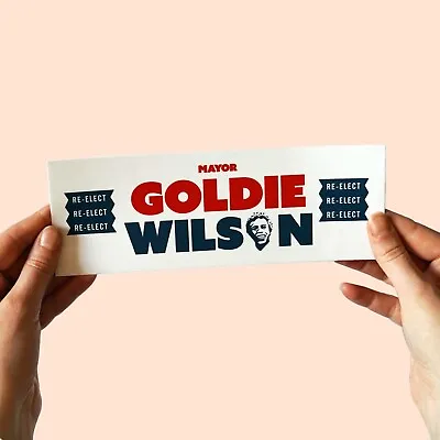 £3.75 • Buy Re-Elect Mayor Goldie Wilson Sticker! , Back To The Future, Michael J Fox, Bttf