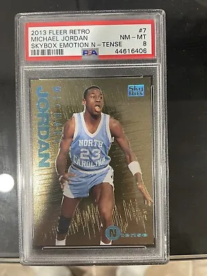 Michael Jordan 2013 Fleer Retro SkyBox Emotion N Tense #7 • $1200