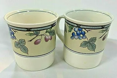 Mikasa Intaglio Garden Harvest Pair Of 3.5  Mugs • $15