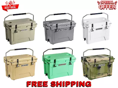 HEAVY DUTY 20 Quart Roto Molded COOLER 10 DAY Ice Beer TRIPLE Insulated Chest • $124.82