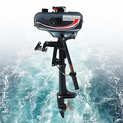 $410 • Buy 2-Stroke 3.5HP Outboard Motor 40cm Shaft CDI System Rubber Fishing Boat Engine