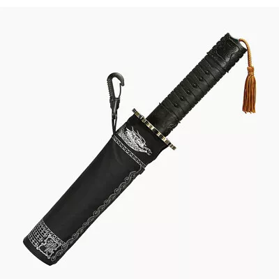 Automatic Open Sword Handle Parasol Sun Rain Katana Shape Folding Umbrella New B • £16.12