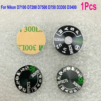 Camera Dial Wheel Mode Plate Cover For Nikon D7100 D7200 D7500 D750 D3300 D3400 • $14.28