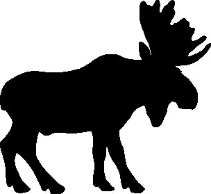 Moose Silhouette Wildlife Animal Car Decal Sticker • $2.57