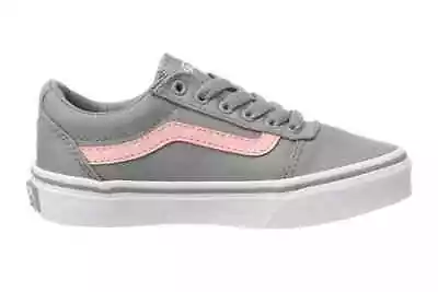 VANS WARD Gray/Pink Canvas Sneaker  SZ 5 US WOMENS BNWB • $48