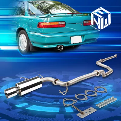 For 90-93 Acura Integra LS RS GS 4.5  Muffler Rolled Tip Catback Exhaust System • $156.99