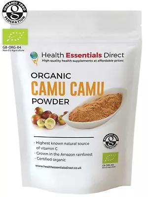 Organic Camu Camu Powder (Natural Vitamin C Peruvian Superfood) Choose Size • £7.99