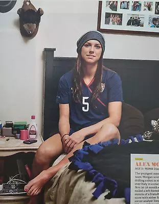 Very Young Alex Morgan USWNT Soccer Star 2010 ESPN Magazine Profile Only 10x12  • $15.75