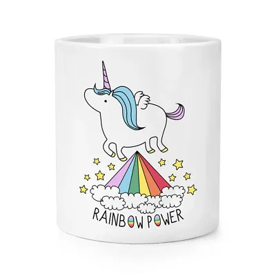 $52.65 • Buy Unicorn Rainbow Power Makeup Brush Pencil Pot - Funny