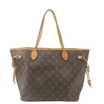 Authentic Louis Vuitton Monogram Neverfull MM Tote Bag Brown M40156 Used F/S • $1475