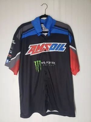 Monster Energy AMS Oil Amsoil Jersey Adult Large Racing Arenacross AX Motocross • $39.99