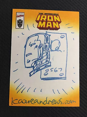 Iron Man Custom Cover 2001 Sketch Card Marvel Legends Kaare Andrews Canadian • $58.87