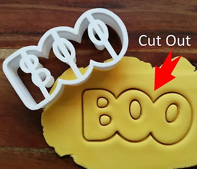 Boo Halloween Cut Out Cookie Cutter Biscuit Dough Pastry Fondant Outline HA68/70 • £3.55