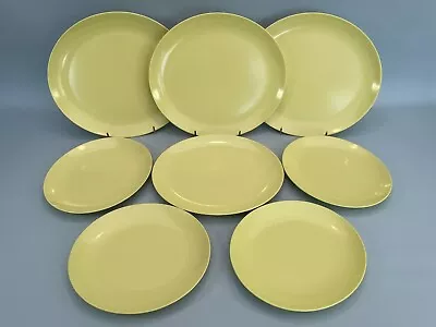 Vintage Gaydon Melmex Bundle Of 8 Lemon Oval Plates Camping Campervan Picnic • £14.99