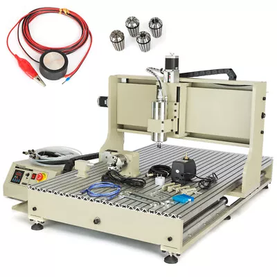 USB CNC 6090 4 Axis 2.2KW CNC Router Small Wood Metal Engraving Milling Machine • $2045.07