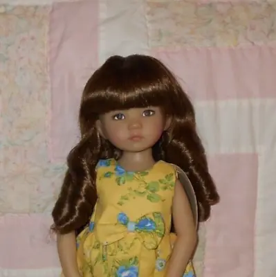 Global CARLOTTA Doll Wig SIZE 7/8 LT BROWN Sausage Roll Curls/Straight Bangs NWT • $9.99