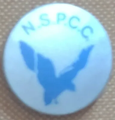 Vintage Tin Pin Badge 25mm NSPCC - Bird • £2.25