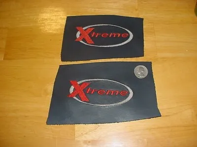 OEM 2000 CHEVY S-10 XTREME Embroidered Leather Seat LOGOS 4.25  WIDE FREE SHIP • $69.99