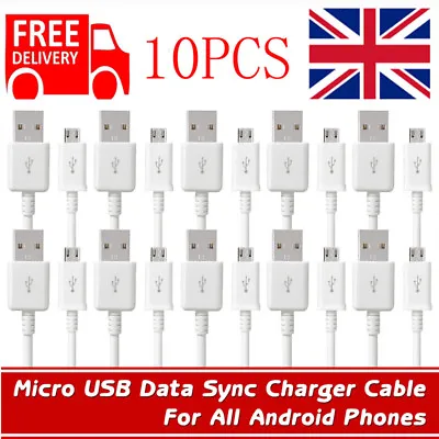 1M 2M 3M Micro USB Data Sync Cable Charger Lead For Android Phones Samsung Lot • £13.99