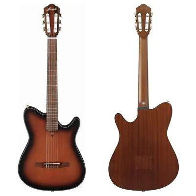 Ibanez FRH10N-BSF Nylon Electric Guitar Brown Sunburst Flat FR Hollow Body • $669.99