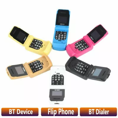 $24.97 • Buy J9 Mini Flip Mobile Phone 0.66  Smallest Cell Phone Wireless BT Dialer For Kids