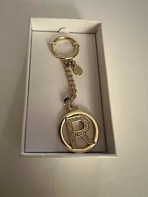 Michael Kors Alphabet Key Charm In Gift Box. Letter R Pave. Goldone. • $39