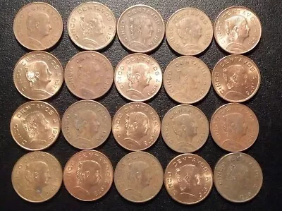 1971-1976 Mexico (Set Of 20) Five Centavos Coins - Lot 6 • $10