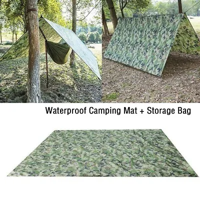 Ultralight Tarp Outdoor Camping Survival Sun Shelter Shade Awning Camouflage BQ • $8.49