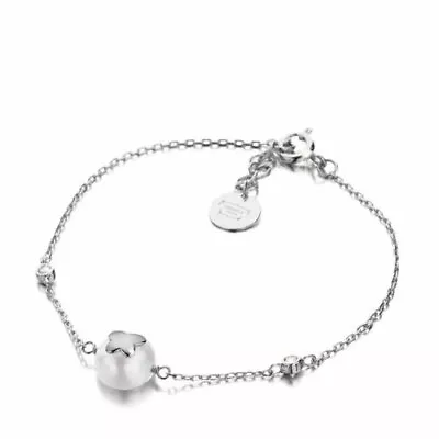 £5.99 • Buy Ladies Shimla Stainless Steel Bracelet With Fresh Water Butterfly Pearl Cz SH610