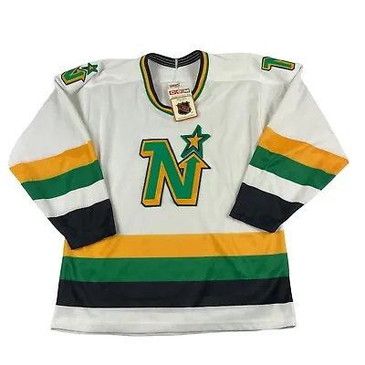 NWT Vintage 1990 CCM Minnesota North Stars Embroidered Hockey Jersey Sz M NHL • $299.99