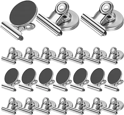 24 Pack Magnetic Clips Refrigerator Magnet Clips Heavy Duty Fridge Magnets Clip • $16.82