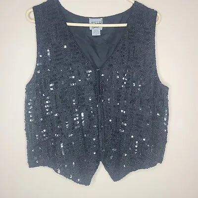 Vintage Beaded And Sequin Sweet Sue Vest Woman’s Size 18 (XL) • $35