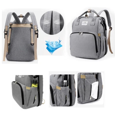 £13.88 • Buy Multi-Function Baby Diaper Backpack Folding Bed Nappy Mummy Changing Bag UK