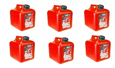 (6) Midwest 2 + Gallon Gas Cans - Holds 2 Gallons + 8 Ozs • $149.99