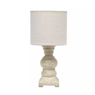 Resin Mini Table Desk Lamp With Rough Shade In Weared Beige • $31.72