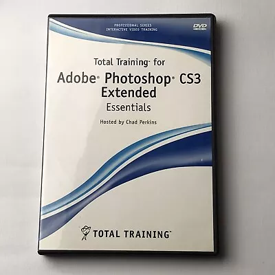 $14 • Buy Total Training Adobe Photoshop CS3 Essential DVD Hosted Chad Perkins A3