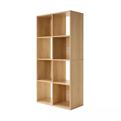 8-Cube Storage Unit Home Living Decor Organisation Bookshelf Cupboard - Oak-Look • $73