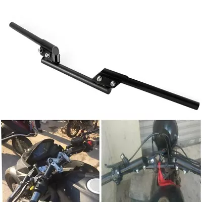 7/8  22mm Drag Handlebar Z Bar Black Rise For Honda Bobber Bike Motorcycle ATV • $39.99