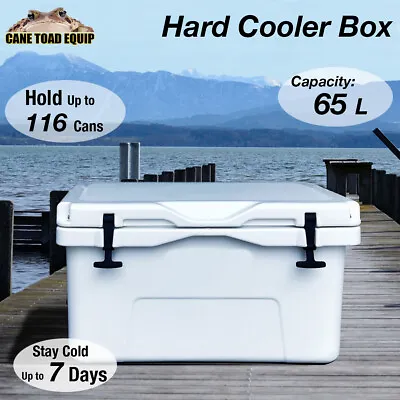 65L Hard Cooler Ice Box Chilly Bin Esky Camping Picnic Fishing 2in1 Thermal Cont • $204.95