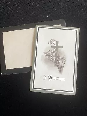 1899 In Memoriam Funeral Mourning Card Child Aged 4 Edgar Hall Of Reddish • £3